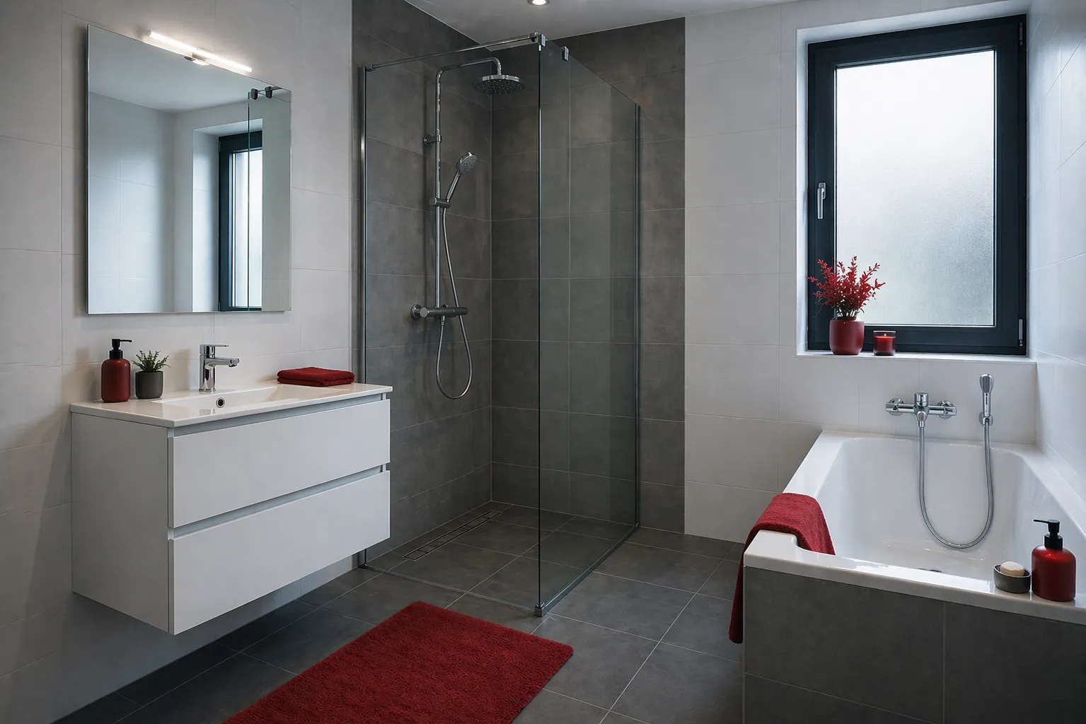 koude badkamer