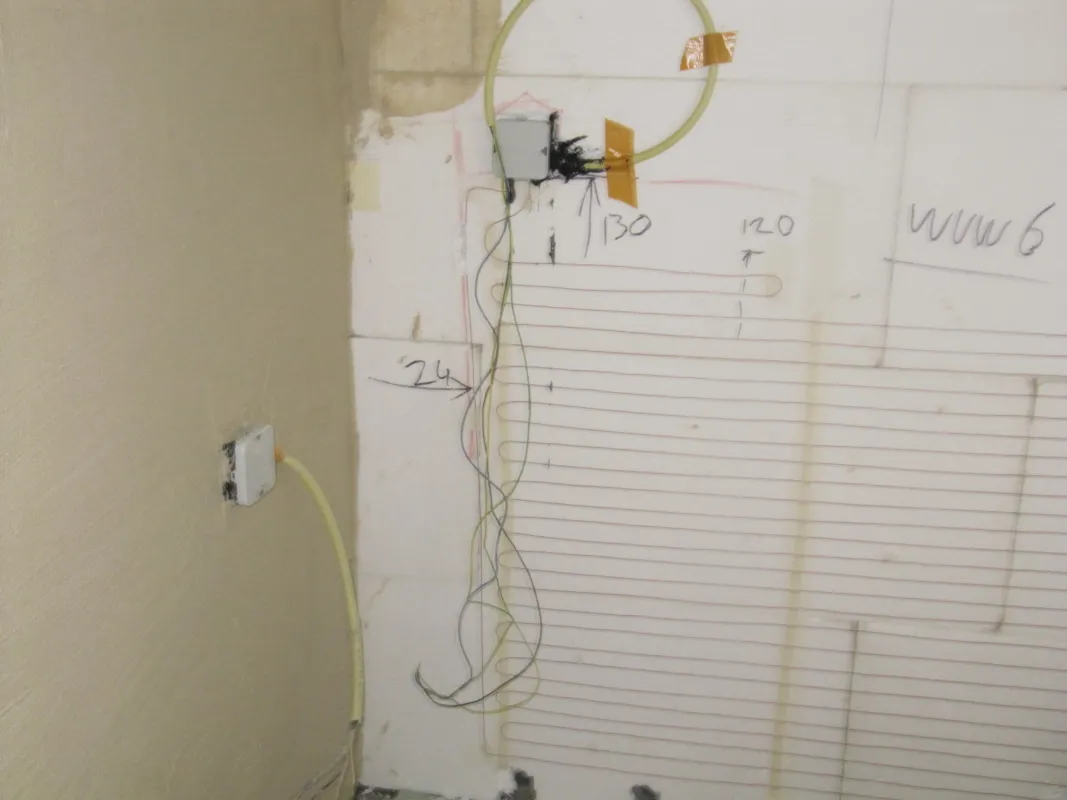 Vleermuizenverblijf verwarmd met elektrische vloerverwarming