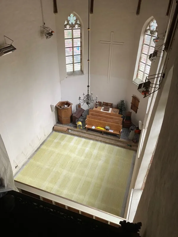 Speedheat elektrische vloerverwarming in de Engelse Kerk