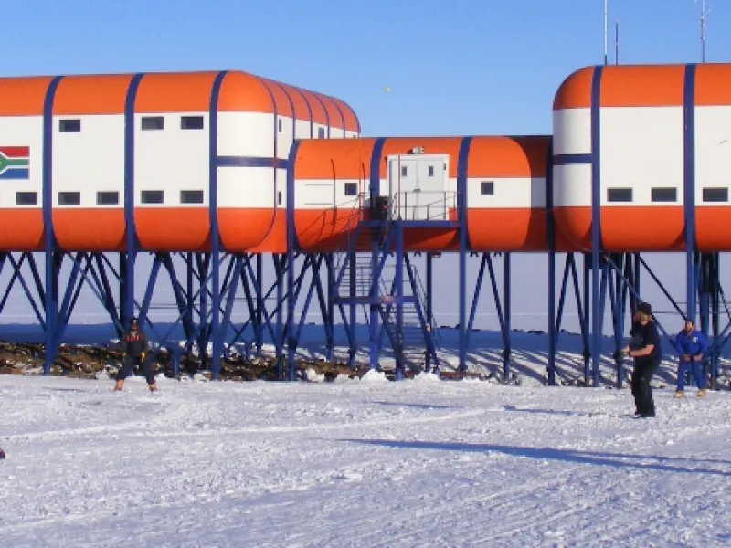 Verkenningsstation Antarctica verwarmd met Speedheat elektrische vloerverwarming