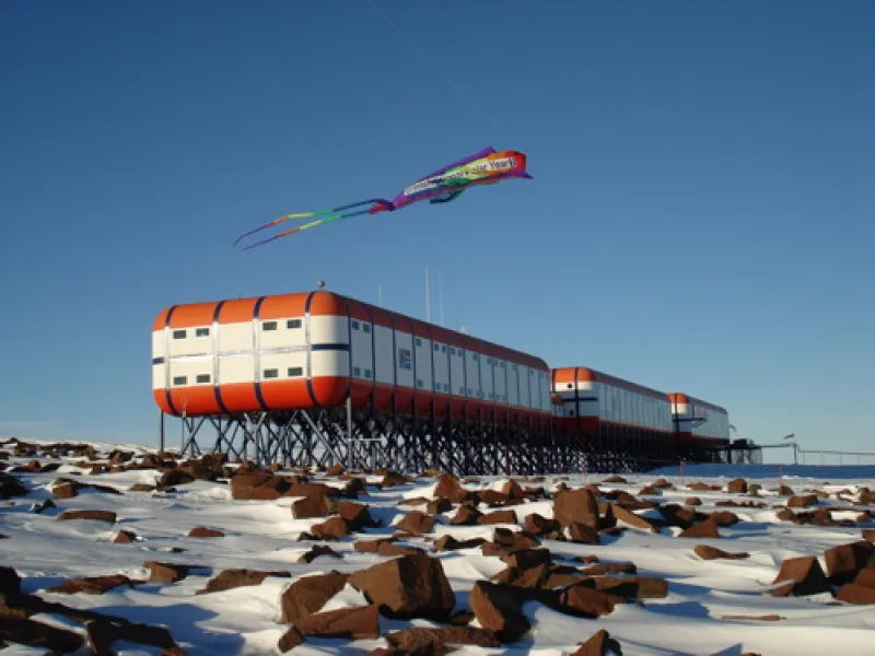 Verkenningsstation Antarctica verwarmd met Speedheat elektrische vloerverwarming