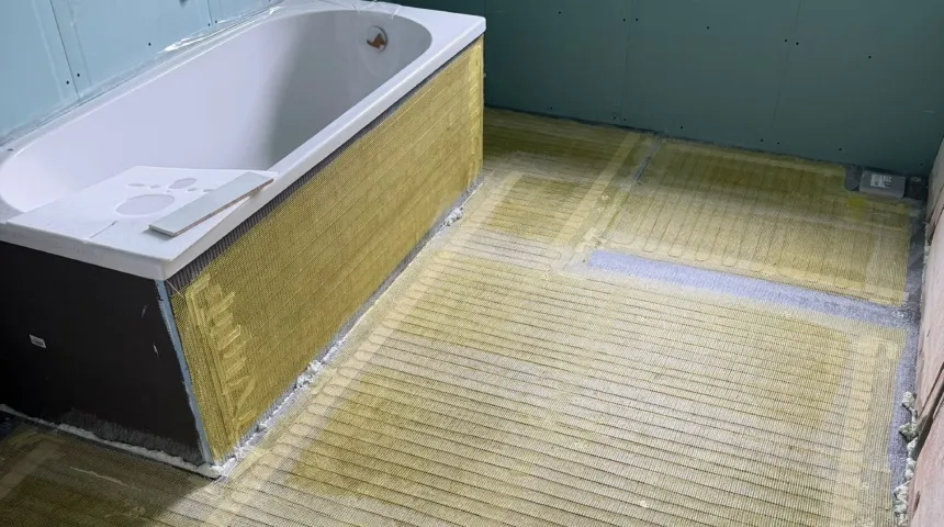 Badkamerrenovatie met Speedheat elektrische vloerverwarming