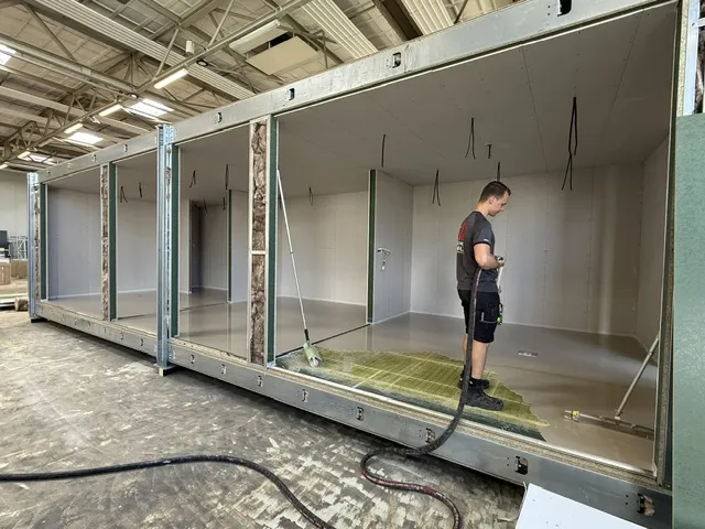 Speedheat in modulaire kantoorunits
